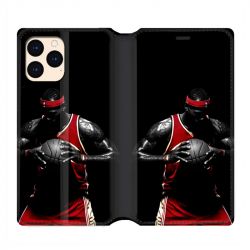 housse Cuir Portefeuille Pour Iphone 12 Mini Basketeur
