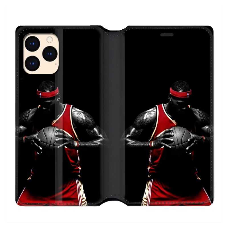 housse Cuir Portefeuille Pour Iphone 12 Mini Basketeur