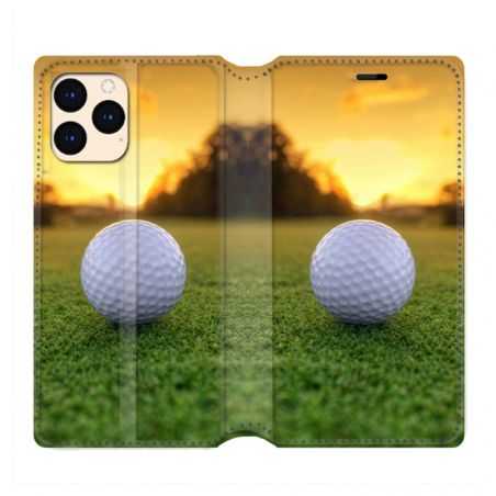 housse Cuir Portefeuille Pour Iphone 12 Mini Golf Balle