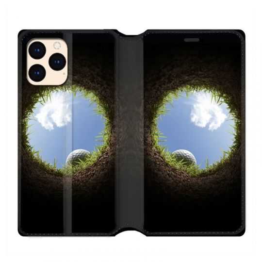 housse Cuir Portefeuille Pour Iphone 12 Mini Golf Trou