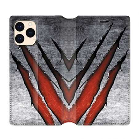 housse Cuir Portefeuille Pour Iphone 12 Mini Texture Beton