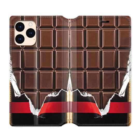 housse Cuir Portefeuille Pour Iphone 12 Mini Trompe Oeil ChoColat