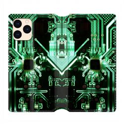 housse Cuir Portefeuille Pour Iphone 12 Mini Trompe Oeil Composant