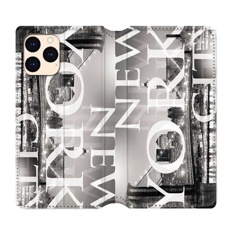 housse Cuir Portefeuille Pour Iphone 12 Mini Amerique USA New York