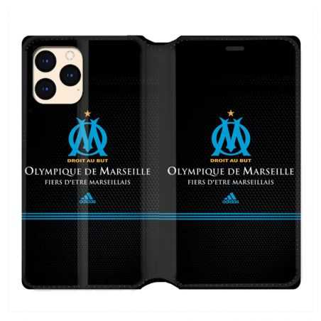 Housse Cuir Portefeuille Pour Iphone 12 Mini Olympique Marseille OM Fier etre Marseillais