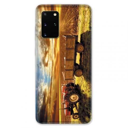 Coque pour Samsung Galaxy S20 PLUS Agriculture Tracteur color