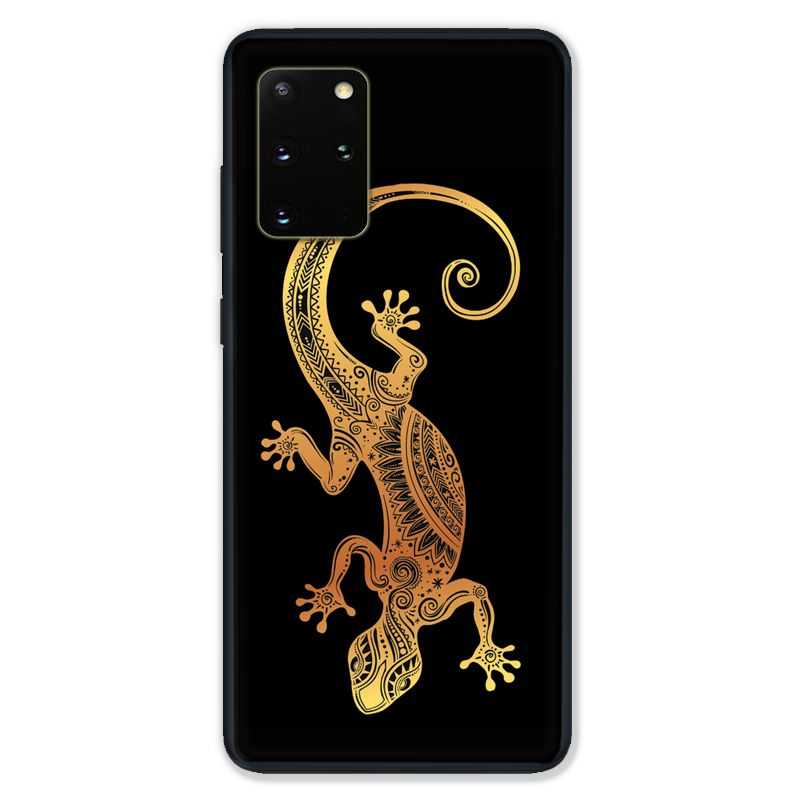 Coque pour Samsung Galaxy S20 PLUS Animaux Maori lezard noir