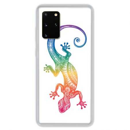 Coque pour Samsung Galaxy S20 PLUS Animaux Maori Salamandre color