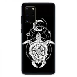 Coque pour Samsung Galaxy S20 PLUS Animaux Maori Tortue noir
