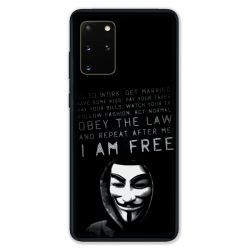 Coque pour Samsung Galaxy S20 PLUS Anonymous I am free