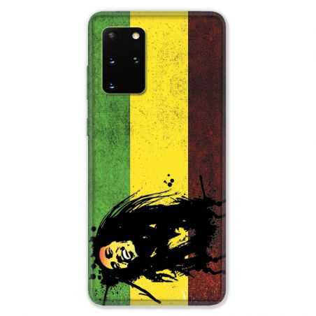 Coque pour Samsung Galaxy S20 PLUS Bob Marley Drapeau