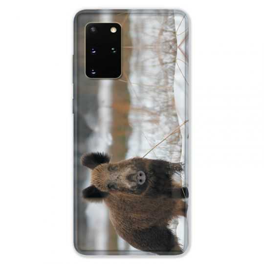 Coque pour Samsung Galaxy S20 PLUS chasse sanglier Neige