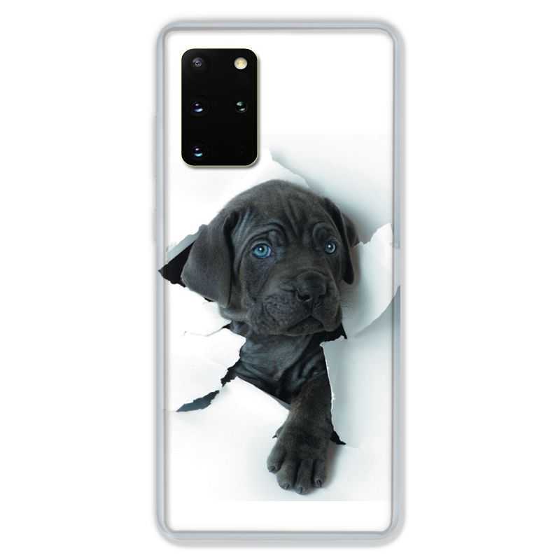 Coque pour Samsung Galaxy S20 PLUS Chien noir