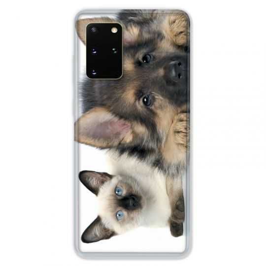 Coque pour Samsung Galaxy S20 PLUS Chien vs chat