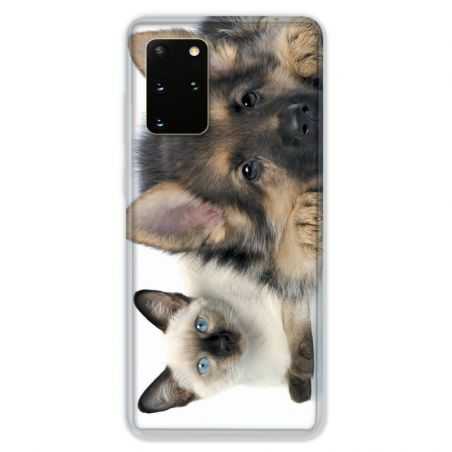 Coque pour Samsung Galaxy S20 PLUS Chien vs chat