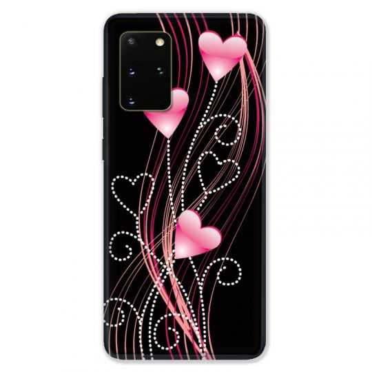 Coque pour Samsung Galaxy S20 PLUS C?ur rose Montant