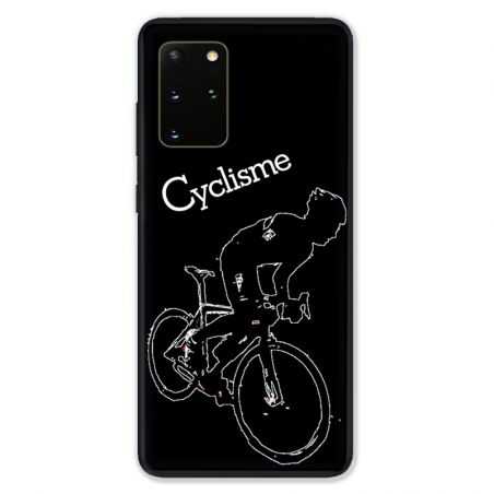 Coque pour Samsung Galaxy S20 PLUS Cyclisme Ombre blanche