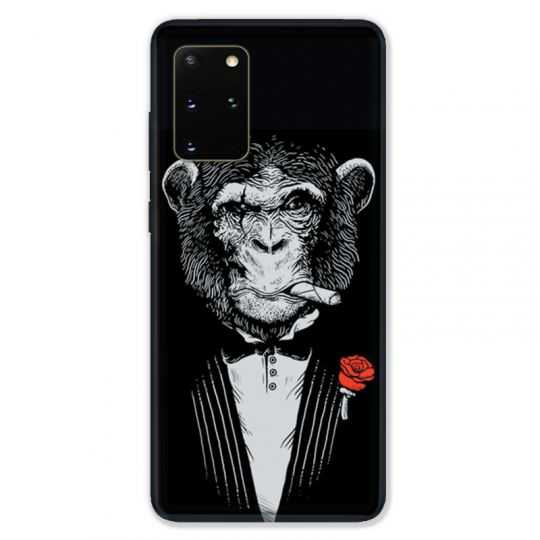 Coque pour Samsung Galaxy S20 PLUS Decale Singe Mafia