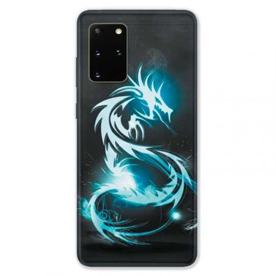 Coque pour Samsung Galaxy S20 PLUS Dragon Bleu