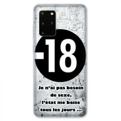 Coque pour Samsung Galaxy S20 PLUS Humour 18 ans