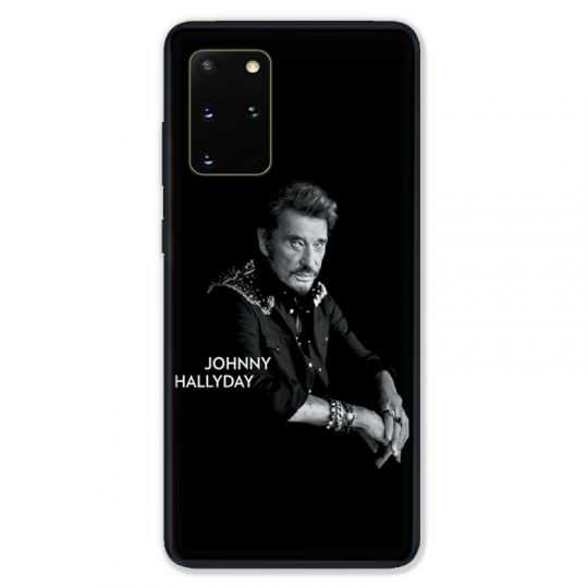 Coque pour Samsung Galaxy S20 PLUS Johnny Hallyday Noir