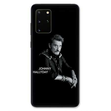Coque pour Samsung Galaxy S20 PLUS Johnny Hallyday Noir