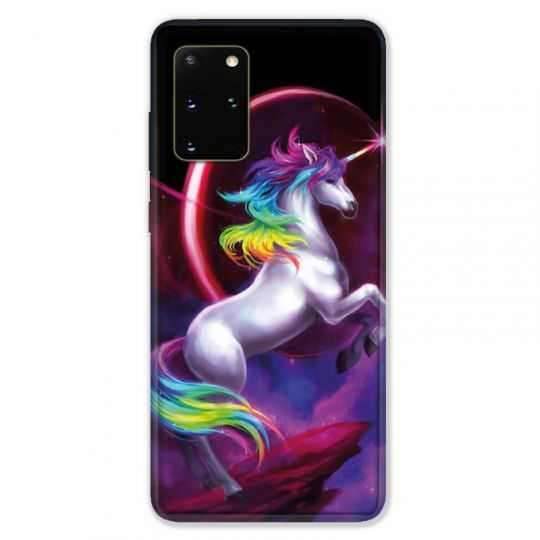 Coque pour Samsung Galaxy S20 PLUS Licorne Arc en ciel
