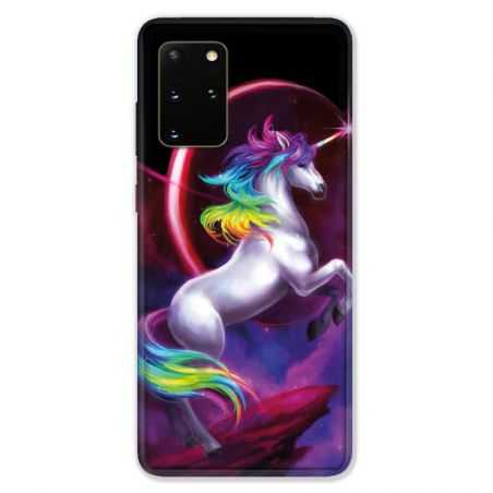 Coque pour Samsung Galaxy S20 PLUS Licorne Arc en ciel