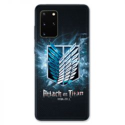 Coque pour Samsung Galaxy S20 PLUS Manga Attaque titans noir