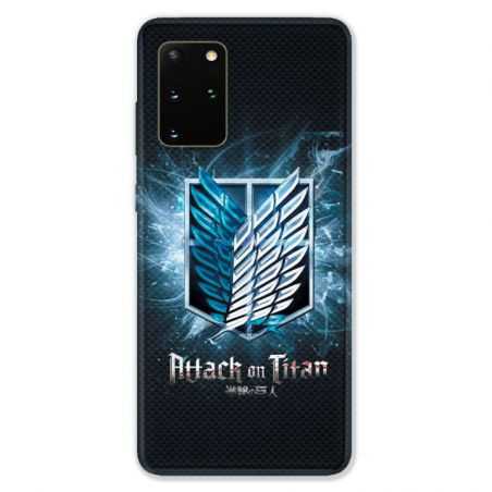 Coque pour Samsung Galaxy S20 PLUS Manga Attaque titans noir