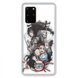 Coque pour Samsung Galaxy S20 PLUS Manga demon Slayer Blanc