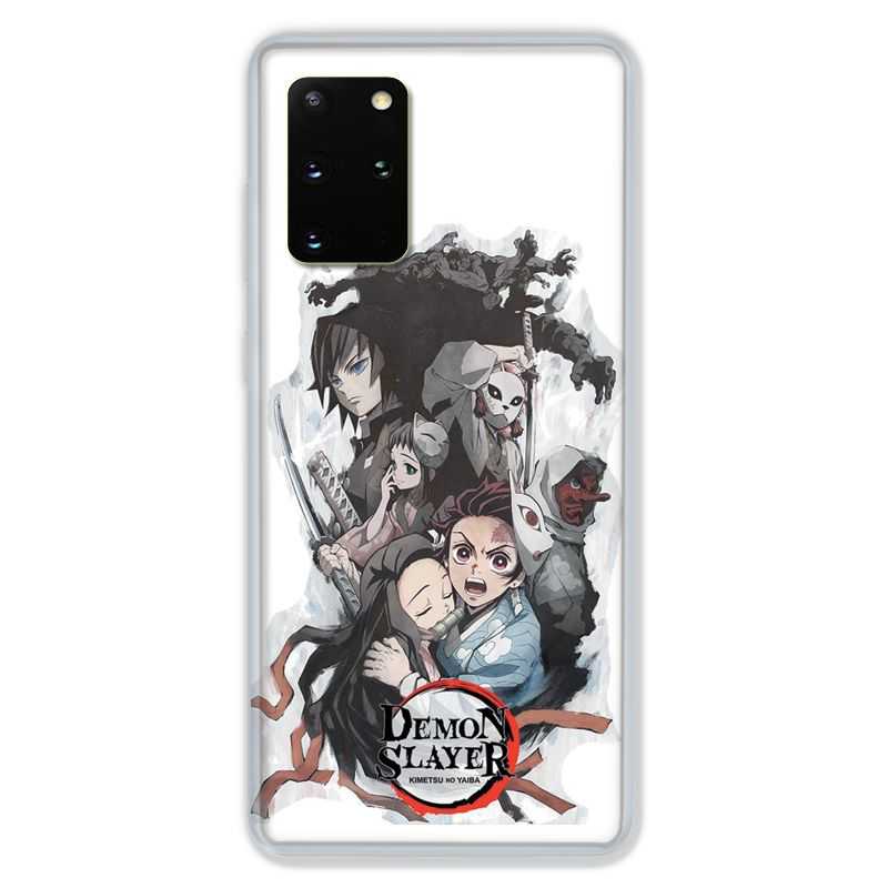 Coque pour Samsung Galaxy S20 PLUS Manga demon Slayer Blanc