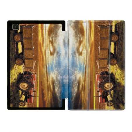Housse Smart Cover Pour Samsung Galaxy Tab A7 (10.4) Agriculture Tracteur Color