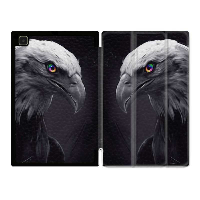 Housse Smart Cover Pour Samsung Galaxy Tab A7 (10.4) Aigle Royal Noir