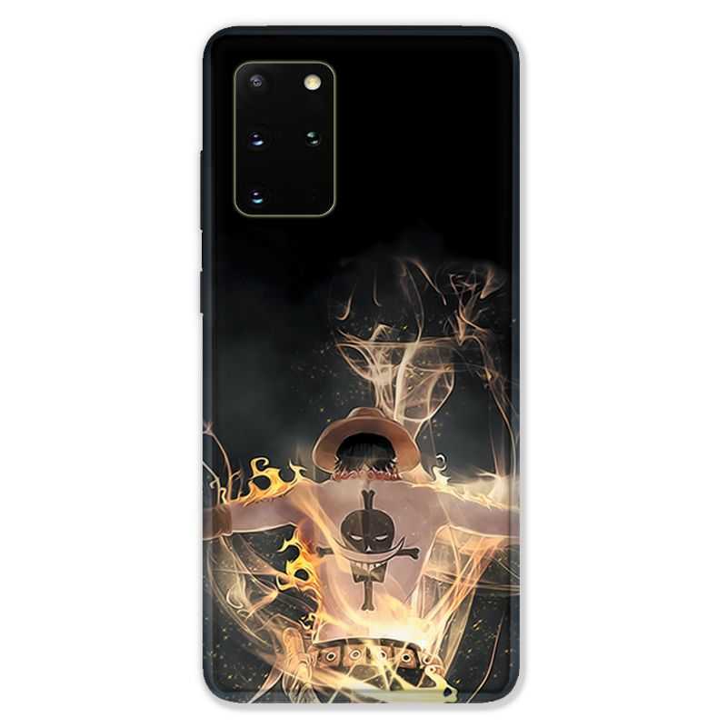 Coque pour Samsung Galaxy S20 PLUS Manga One Piece Ace noir