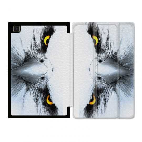Housse Smart Cover Pour Samsung Galaxy Tab A7 (10.4) Aigle Royal Blanc