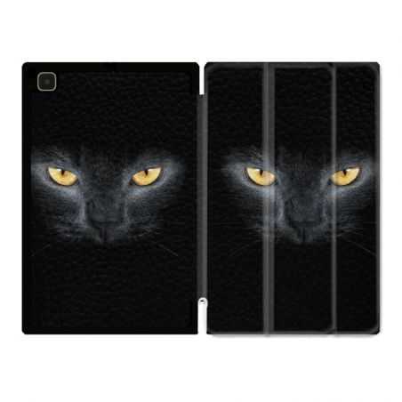 Housse Smart Cover Pour Samsung Galaxy Tab A7 (10.4) Chat Noir