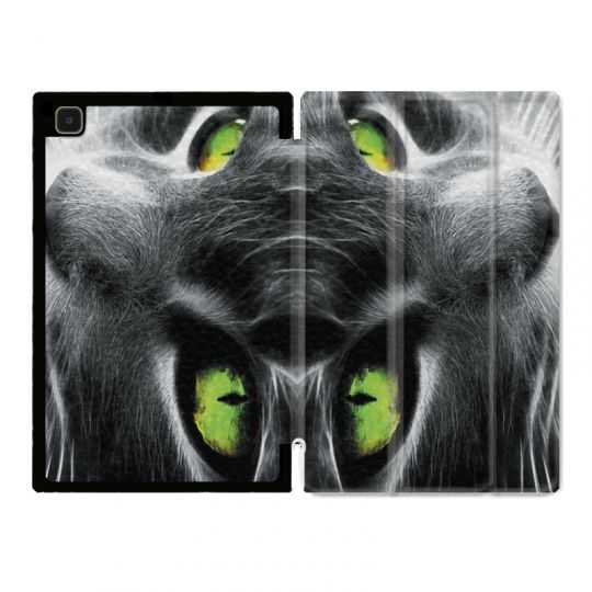 Housse Smart Cover Pour Samsung Galaxy Tab A7 (10.4) Chat Vert