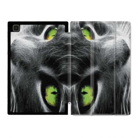 Housse Smart Cover Pour Samsung Galaxy Tab A7 (10.4) Chat Vert