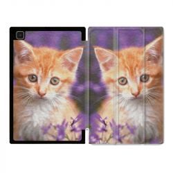 Housse Smart Cover Pour Samsung Galaxy Tab A7 (10.4) Chat Violet