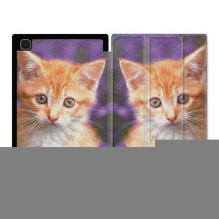 Housse Smart Cover Pour Samsung Galaxy Tab A7 (10.4) Chat Violet