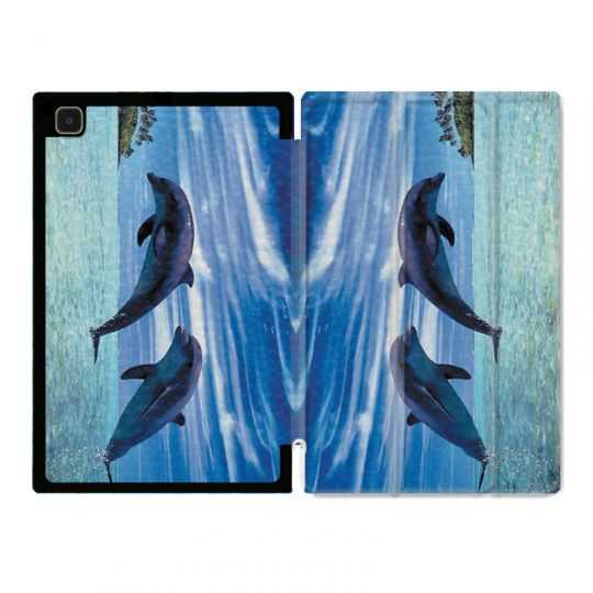 Housse Smart Cover Pour Samsung Galaxy Tab A7 (10.4) Dauphin Ile