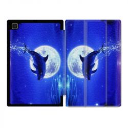Housse Smart Cover Pour Samsung Galaxy Tab A7 (10.4) Dauphin Lune
