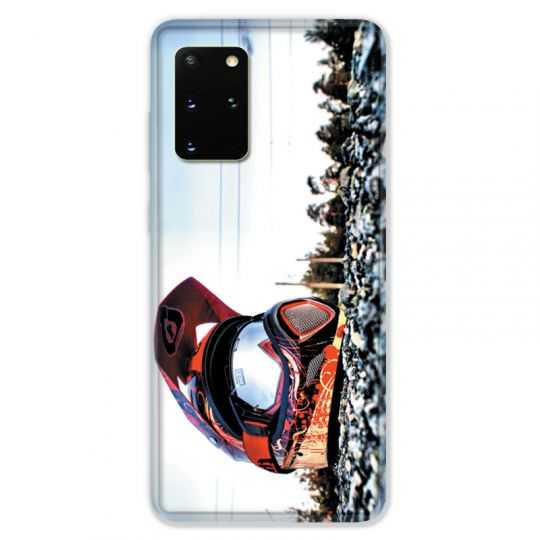 Coque pour Samsung Galaxy S20 PLUS Moto Casque Cross
