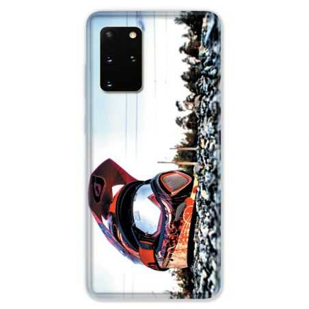 Coque pour Samsung Galaxy S20 PLUS Moto Casque Cross