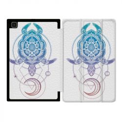 Housse Smart Cover Pour Samsung Galaxy Tab A7 (10.4) Animaux Maori Tortue Color