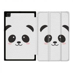 Housse Smart Cover Pour Samsung Galaxy Tab A7 (10.4) Panda Blanc