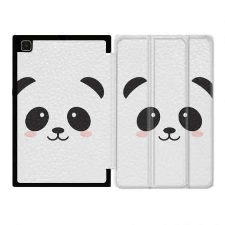 Housse Smart Cover Pour Samsung Galaxy Tab A7 (10.4) Panda Blanc