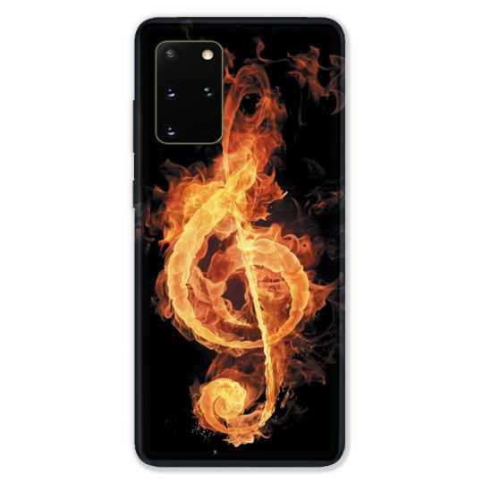 Coque pour Samsung Galaxy S20 PLUS Musique clé sol feu N
