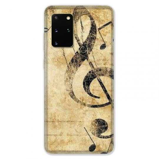 Coque pour Samsung Galaxy S20 PLUS Musique clé sol vintage